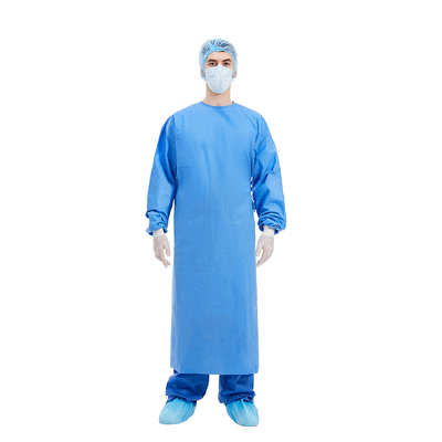 45gsm η ενισχυμένη μίας χρήσης χειρουργική επέμβαση ντύνει το μπλε S Μ Λ XL