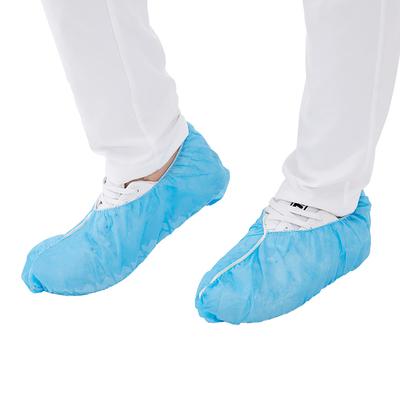 Μπλε υφαμένη κάλυψης παπουτσιών 35g PP μίας χρήσης μη μη ολίσθηση