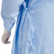 Επίπεδο 4 μπλε μίας χρήσης χειρουργικές εσθήτες Spunlace με την πλεκτή μανσέτα μη που υφαίνεται