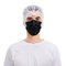 3 μίας χρήσης στοματική μάσκα 17.5x9.5cm σκόνης Plys μαύρη